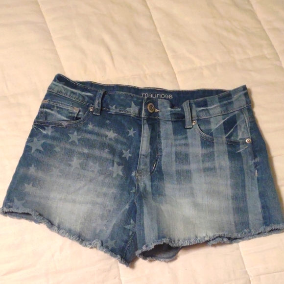 Maurices Pants - Maurices Starry Blue Jean Shorts, Size 10